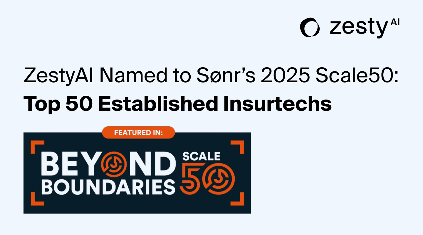 ZestyAI Named to Sønr’s 2025 Scale50: Top 50 Established Insurtechs